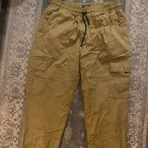 Boohoo Tan Cargo Pants Relaxed Fit